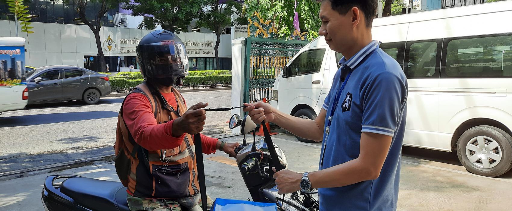 Scooter driver at AFRIMS